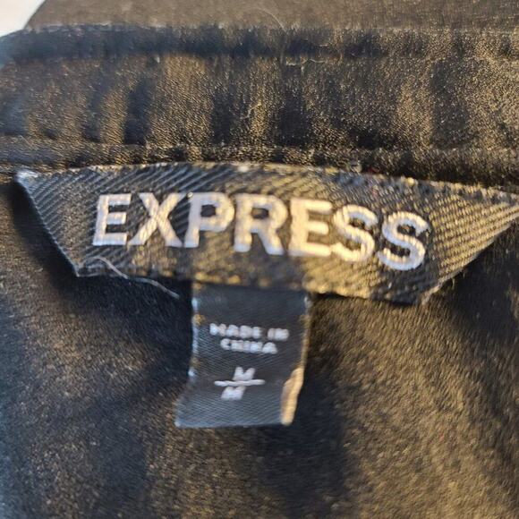 Express Black top with two tie strings on neckline - Picture 3 of 14